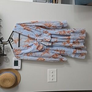 Baby Blue Keyhole Dress